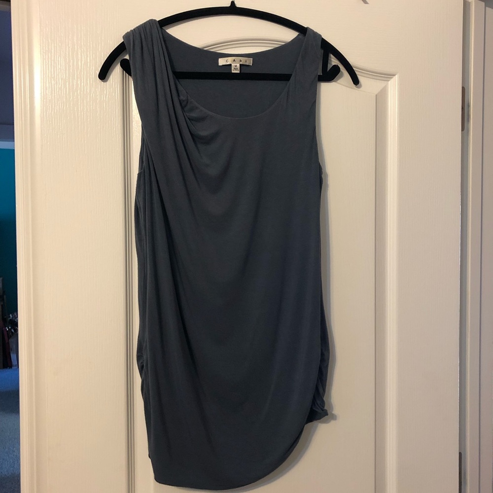 CAbi #294 Blue Grey Tunic Size Medium
